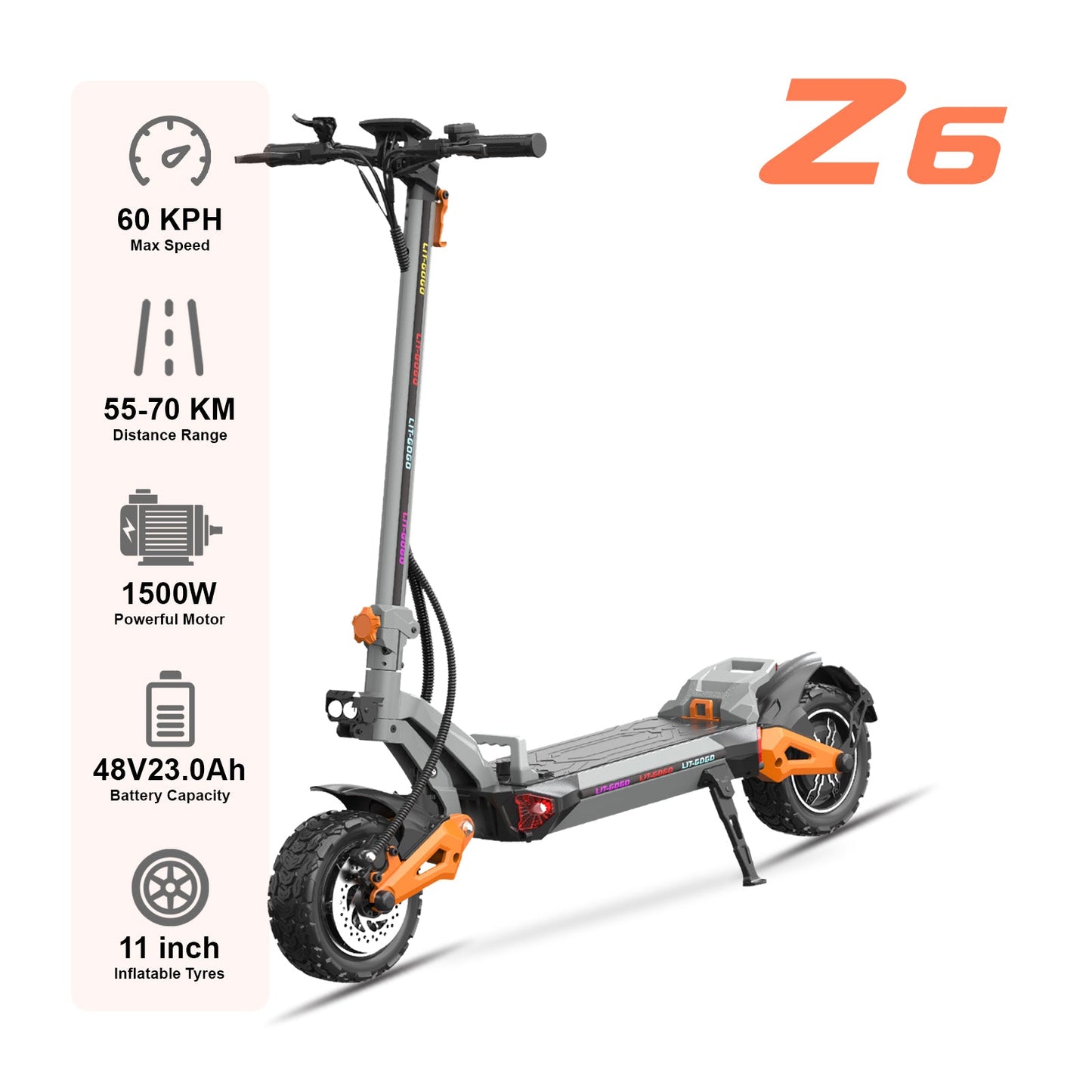 6MSKS Z6 1500W Adult electric scooter