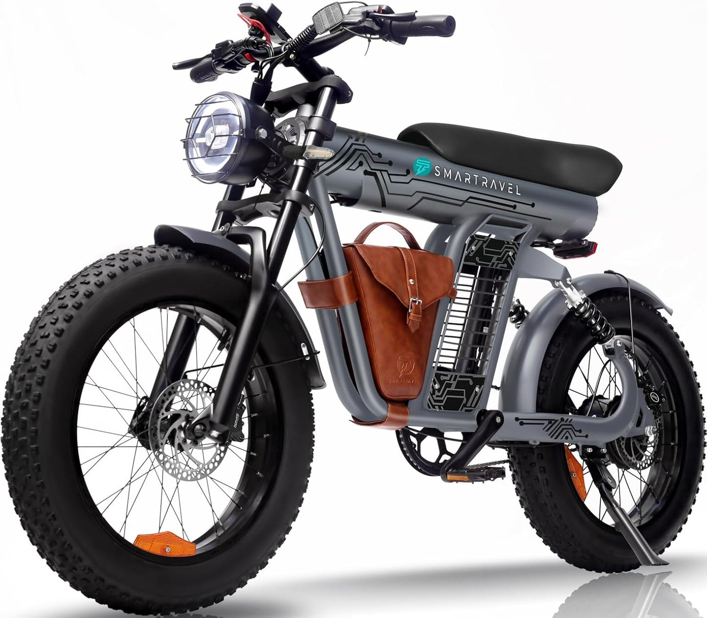 6MSKS 1500W High-Speed Electric Motorcycle for Adults, 48V 29AH Battery, 40MPH Top Speed, 20x4 Fat Tire Electric Bike