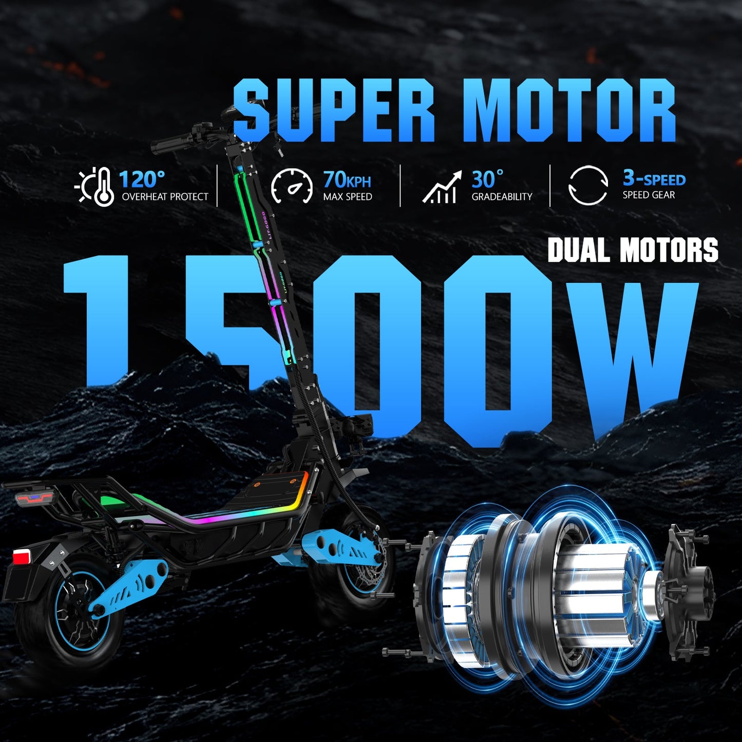 6MSKS Z5 1500W  Adult electric scooter