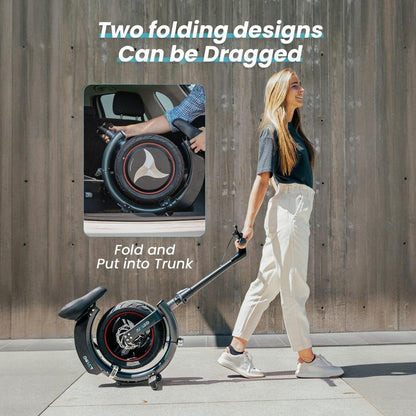 New foldable mini scooter with 14 inch tires, 36v10Ah battery, 350W high-power motor, maximum speed of 25KM/h, front disc brake, rear electronic brake, aluminum alloy body, compact folding volume, and a maximum travel of 25 miles