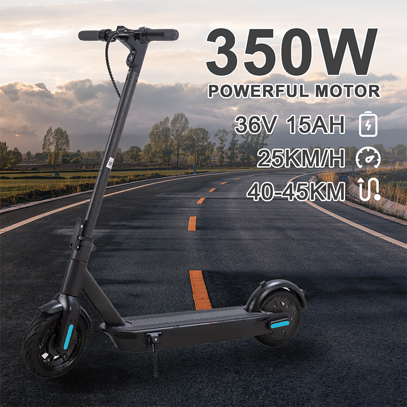 6MSKS M10S Electric Scooter | 8.5-inch Anti Slip Tire 500W Powerful Motor 25km/h Maximum Speed 30KM Ultra Long Range Folding Electric Scooter With 3 Speed Adjustments LCD Display Gifts Suitable For Commuting, Campus, And Travel Gifts
