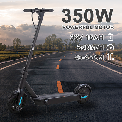 6MSKS M10S Electric Scooter | 8.5-inch Anti Slip Tire 500W Powerful Motor 25km/h Maximum Speed 30KM Ultra Long Range Folding Electric Scooter With 3 Speed Adjustments LCD Display Gifts Suitable For Commuting, Campus, And Travel Gifts