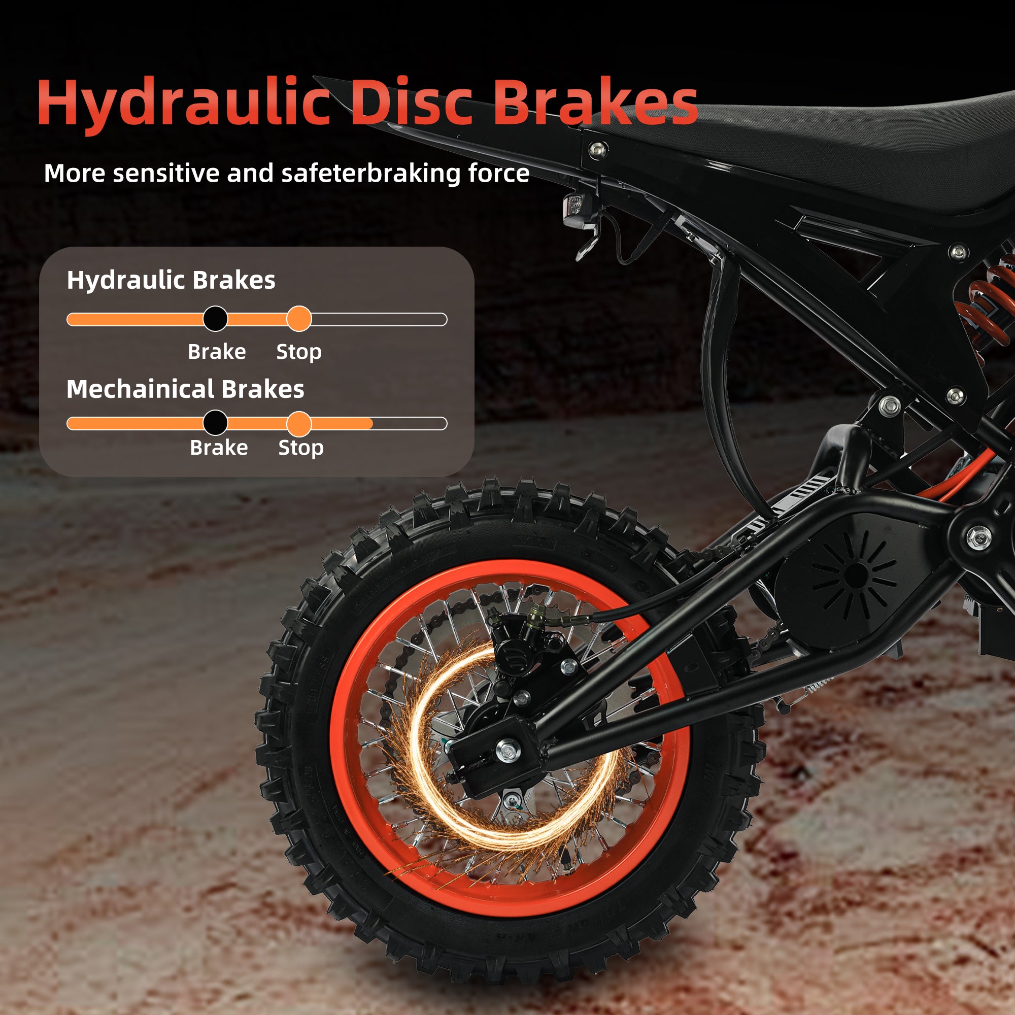 6MSKS Ebike motocicleta eléctrica V8  2000W  23Ah 14 "/12" 45miles 37MPH