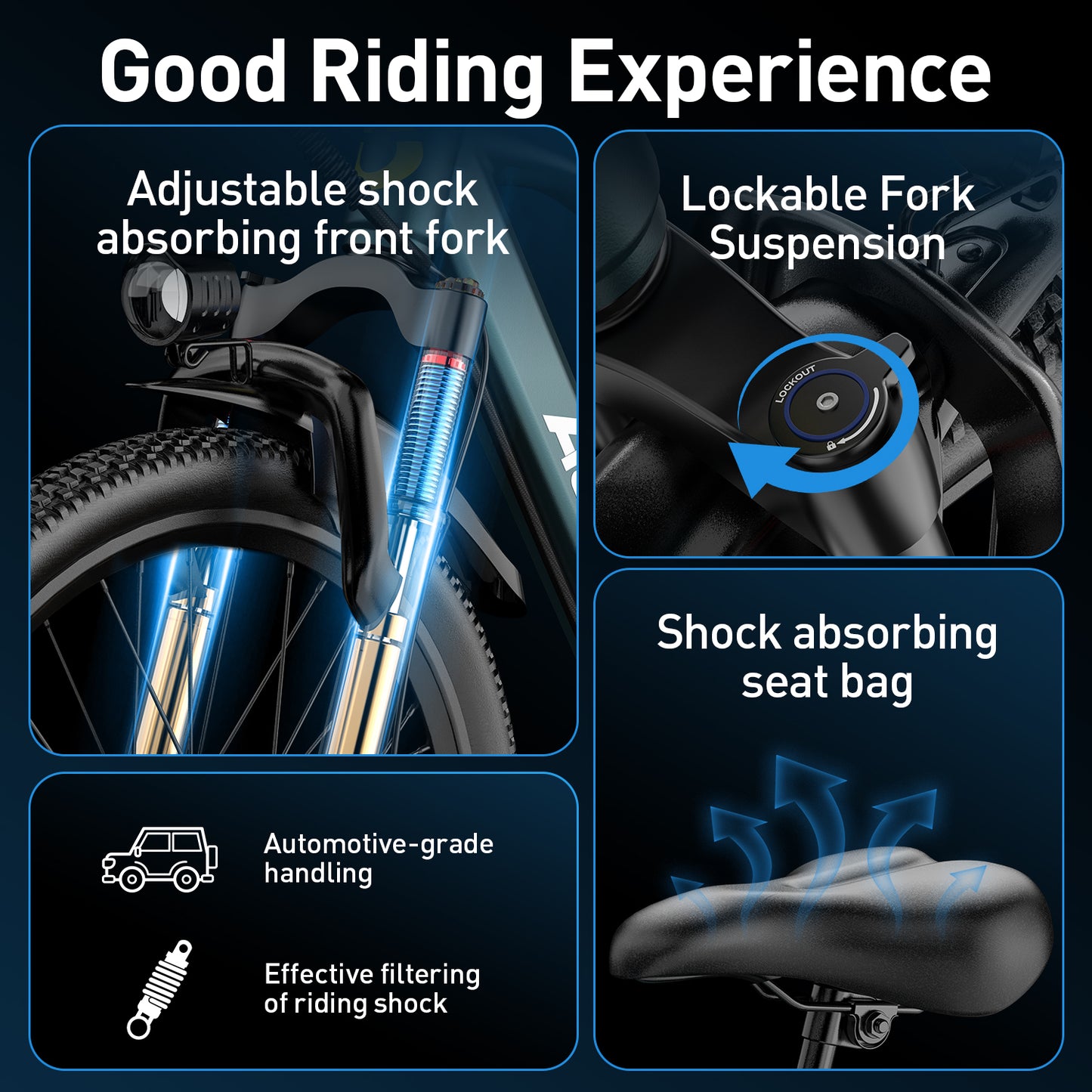 Electric Bicycle -250W Powerful Brushless Motor, 25km/h, Range 55km, 7-speed Transmission