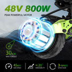 Patinete eléctrico para adultos 6MSKS Z1 800W