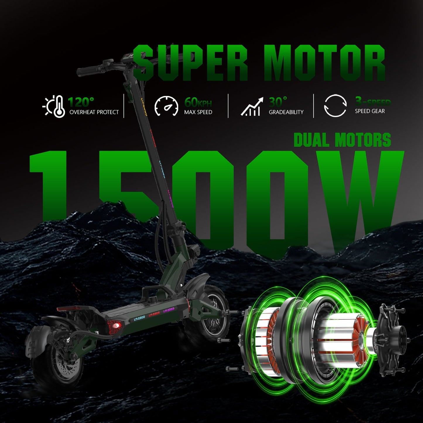 6MSKS Z6 1500W  Adult electric scooter