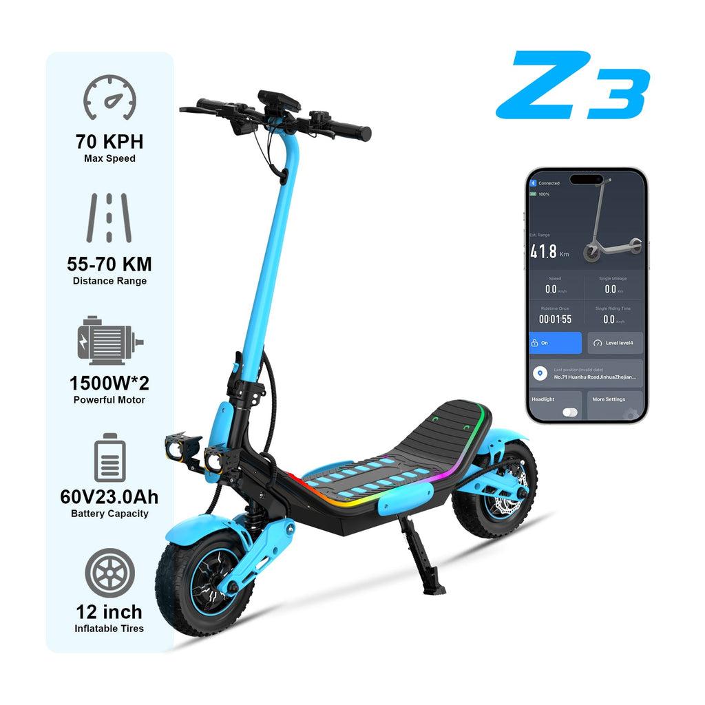Patinete eléctrico para adultos 6MSKS Z3 de 1500W
