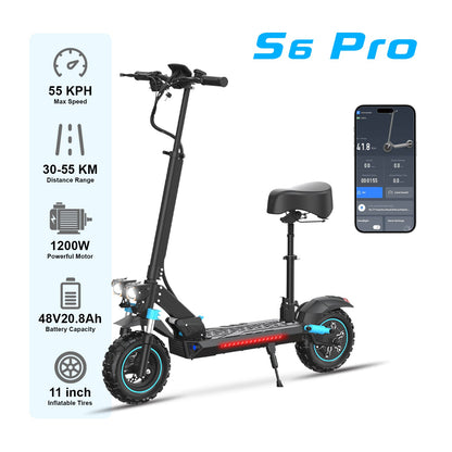 6MSKS S6PRO 1200W  Adult electric scooter