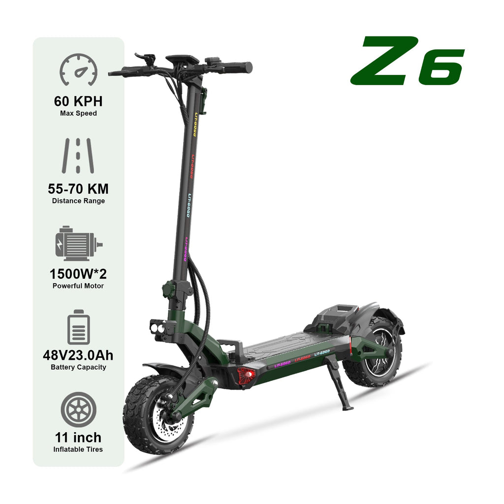 Patinete eléctrico para adultos 6MSKS Z6 de 1500W