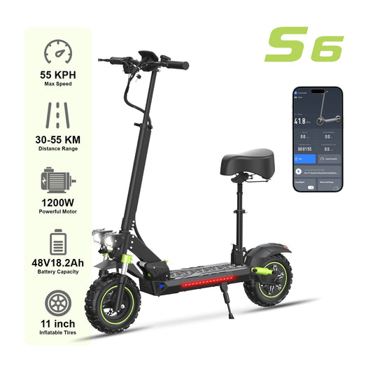 6MSKS S6 1200W  Adult electric scooter