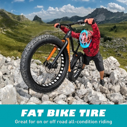 A set of 20*4.0 extra-wide snowmobile outer tube and inner tube, 20-inch off-road beach electric bike 20*4.0 bicycle thickened butyl rubber inner tube, thick and durable outer tube