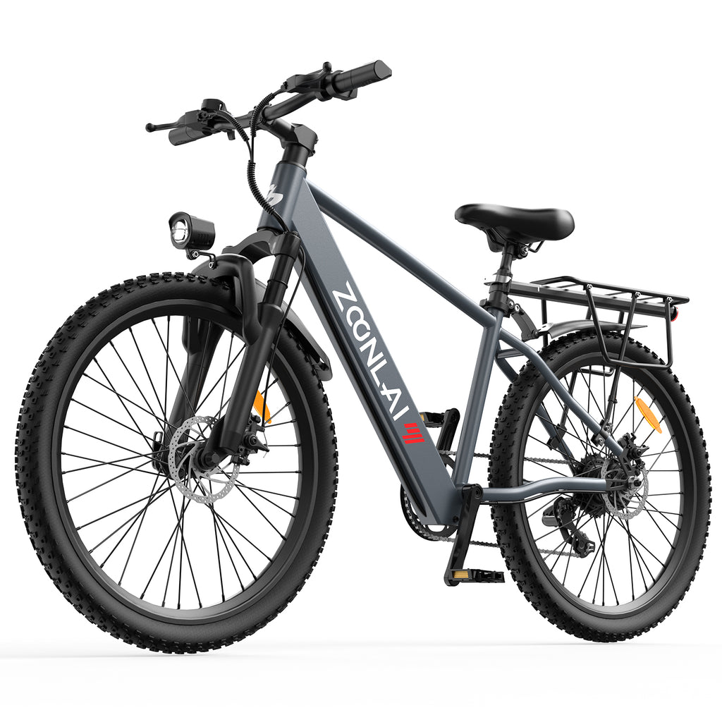 6MSKS 500W Electric Bike for Adults, 40Mi 20MPH Commuting & Mountain E-Bike, 360Wh Removable Battery, 7-Speed, 24" Tires with Front Suspension
