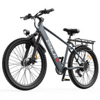 6MSKS 500W Electric Bike for Adults, 40Mi 20MPH Commuting & Mountain E-Bike, 360Wh Removable Battery, 7-Speed, 24" Tires with Front Suspension