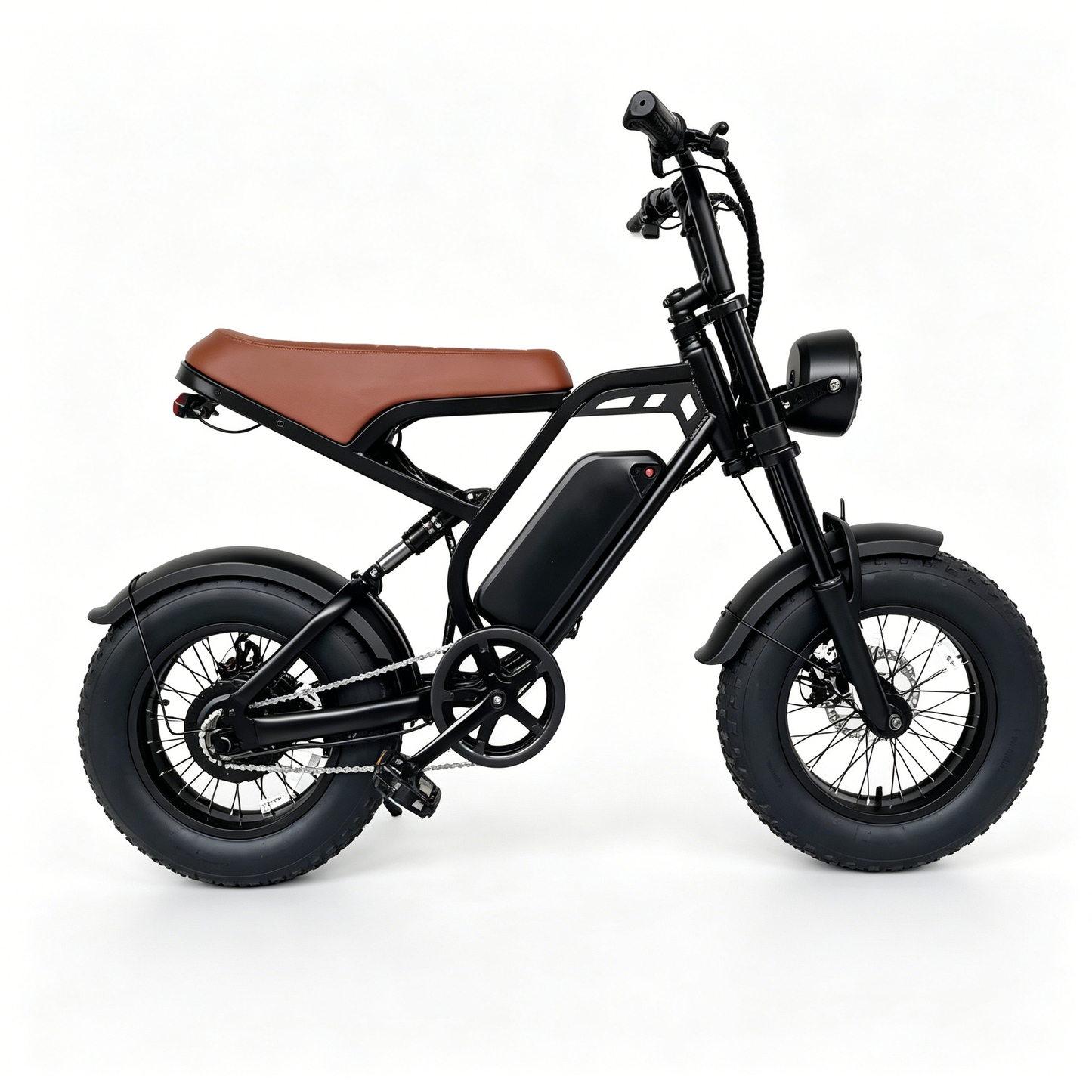6MSKS M16 Electric bike 16"×4.0 48V15.6Ah removable battery range of 50-80km Electric bicycle off-road