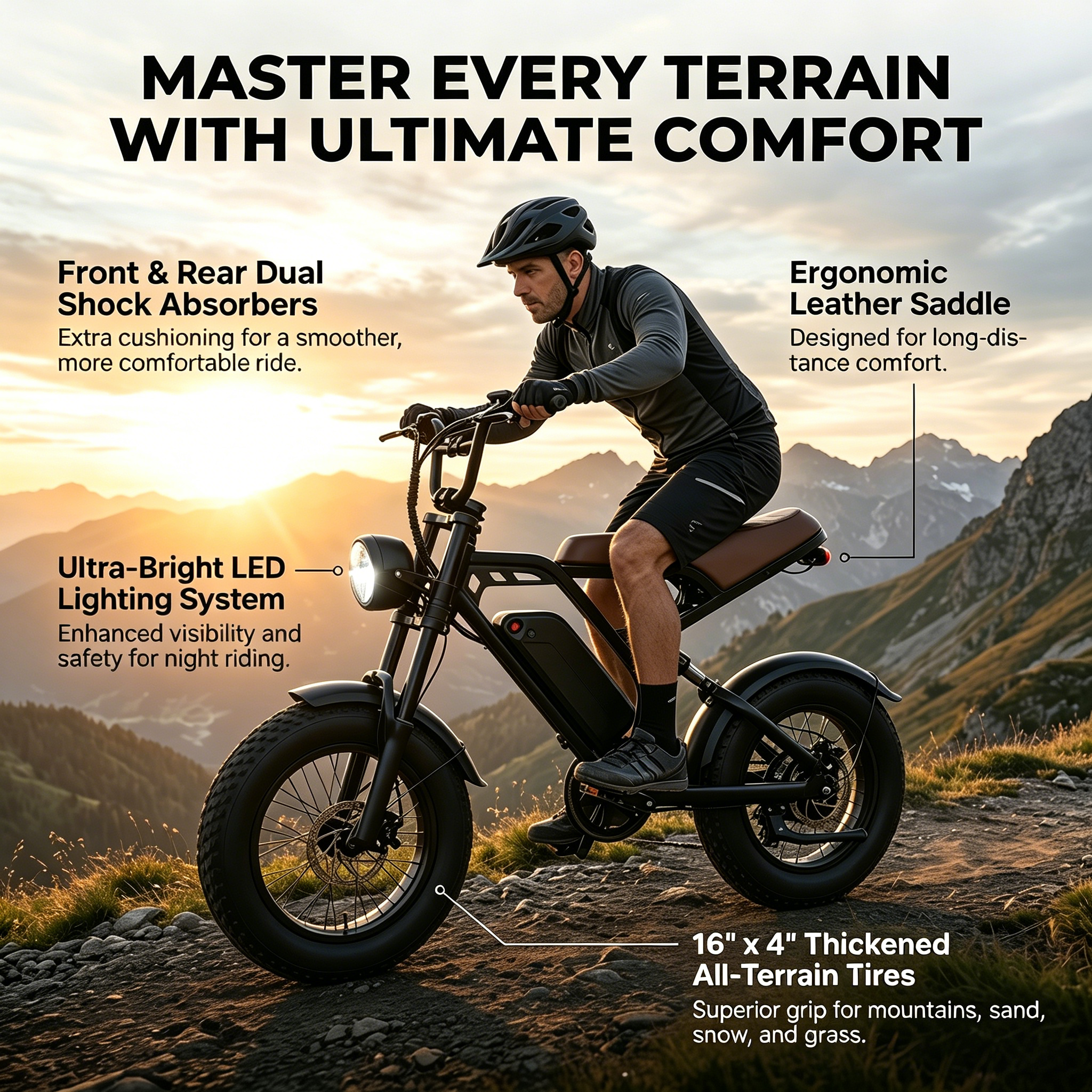 6MSKS M16 Electric Bike 16”Ebike