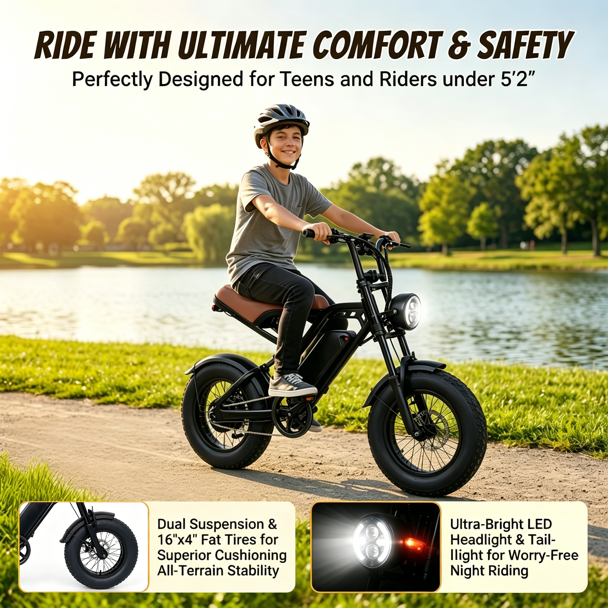 6MSKS M16 Electric Bike 16”Ebike