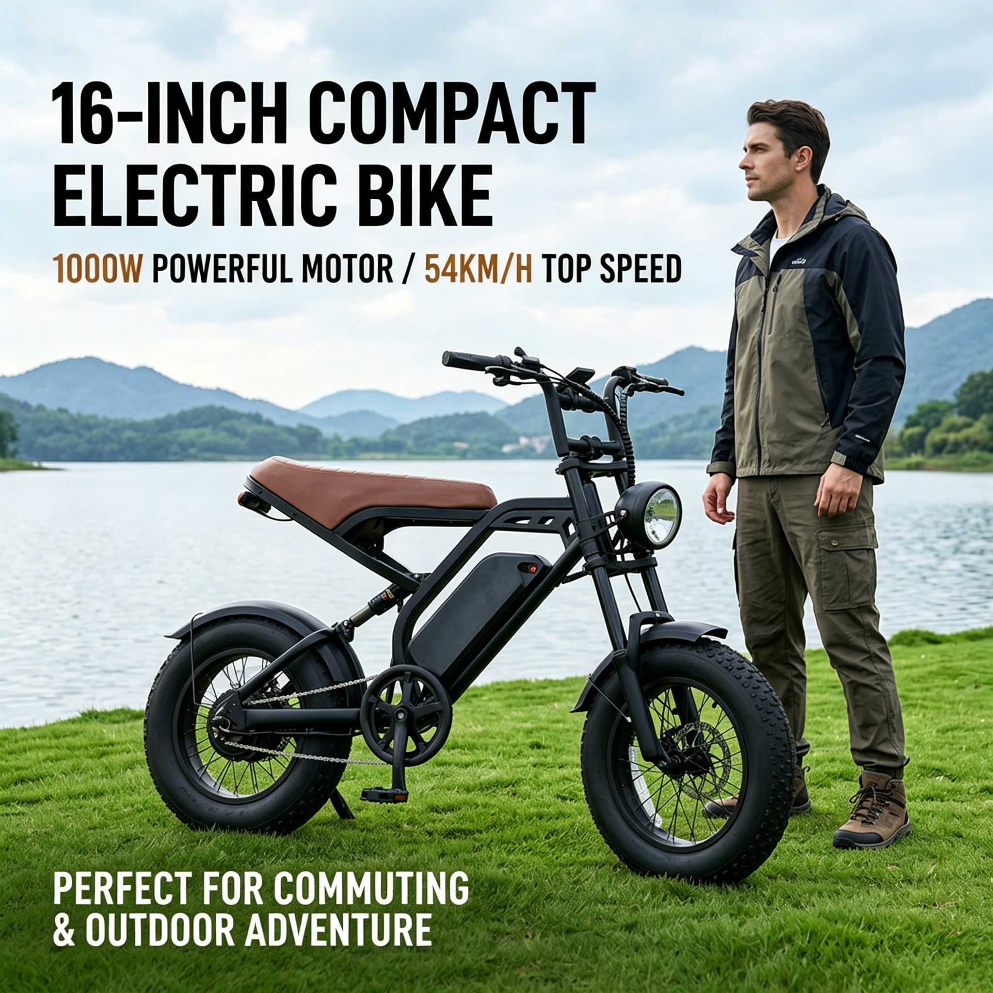6MSKS M16 Electric Bike 16”Ebike