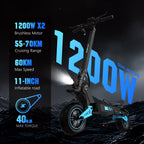 6MSKS Z4 1200W  Adult electric scooter