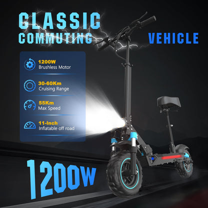 6MSKS S6PRO 1200W  Adult electric scooter