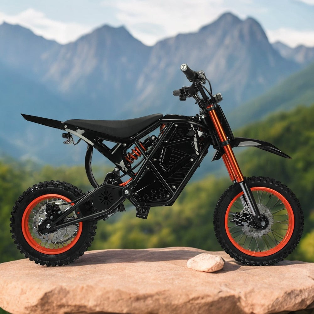 6MSKS Ebike motocicleta eléctrica V8  2000W  23Ah 14 "/12" 45miles 37MPH